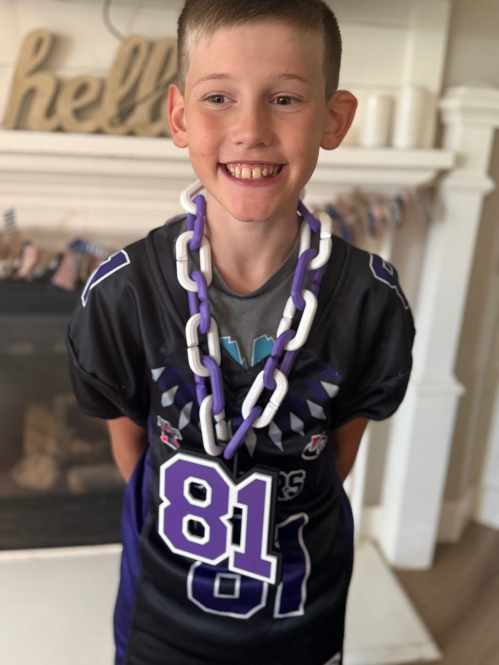 Custom 3D Printed Handmade Jersey Number Turnover Football Chain