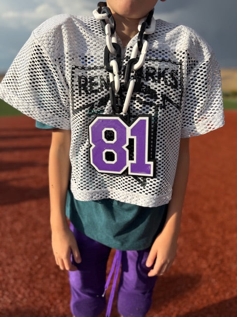 Custom 3D Printed Handmade Jersey Number Turnover Football Chain