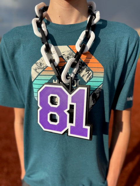 Custom 3D Printed Handmade Jersey Number Turnover Football Chain
