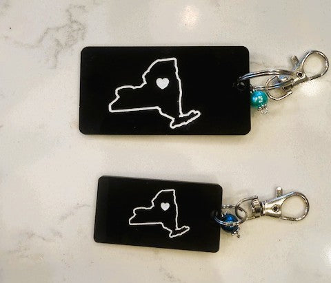 Personalized LDS Missionary Tag Keychain: Custom Acrylic Mission Keepsake